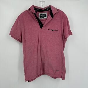Rodd & Gunn Mens Polo Shirt Size M‎ Casual Golf Red Heathered Stretch